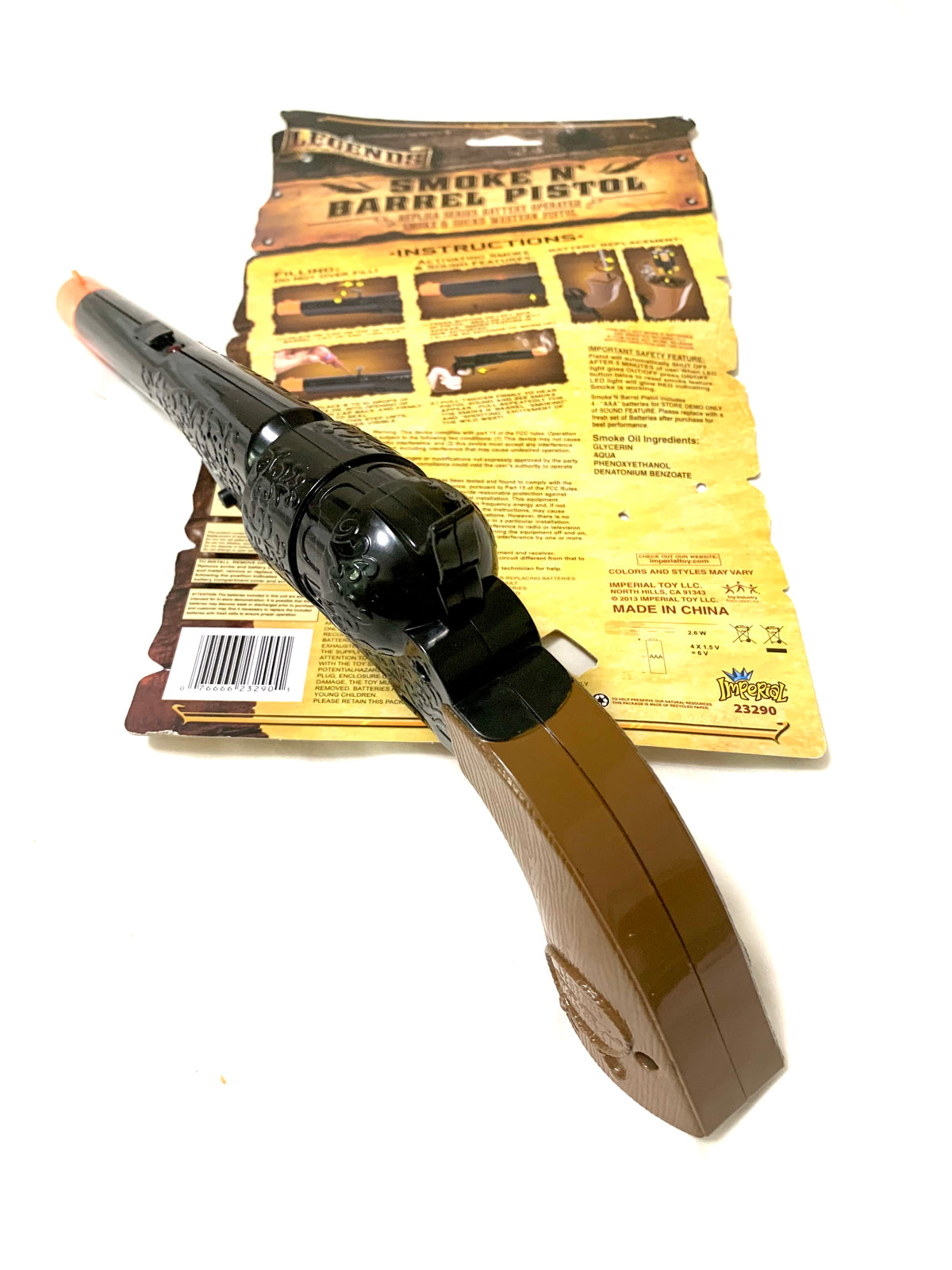 Legends of the Wild West Civil War Smoke N Barrel Electronic Toy Pistol 6