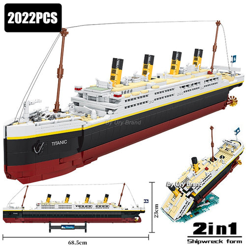 RMS Titanic Ship Brick Building Model Set 2022 pcs 1