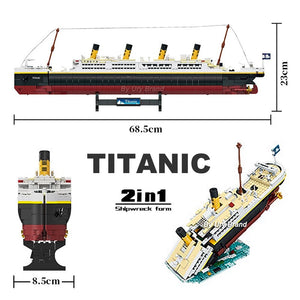 RMS Titanic Ship Brick Building Model Set 2022 pcs