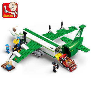 Sluban Commercial Airplane Collection: Choose from Cargo Plane, Air Ambulance or Passenger Plane Building Blocks Set 7