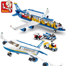 Load image into Gallery viewer, Sluban Commercial Airplane Collection: Choose from Cargo Plane, Air Ambulance or Passenger Plane Building Blocks Set 8
