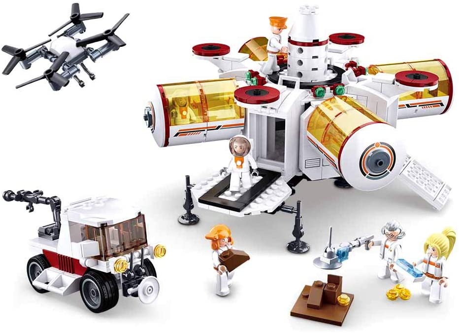Space Collection Lunar Station Brick Building Set B0739 1