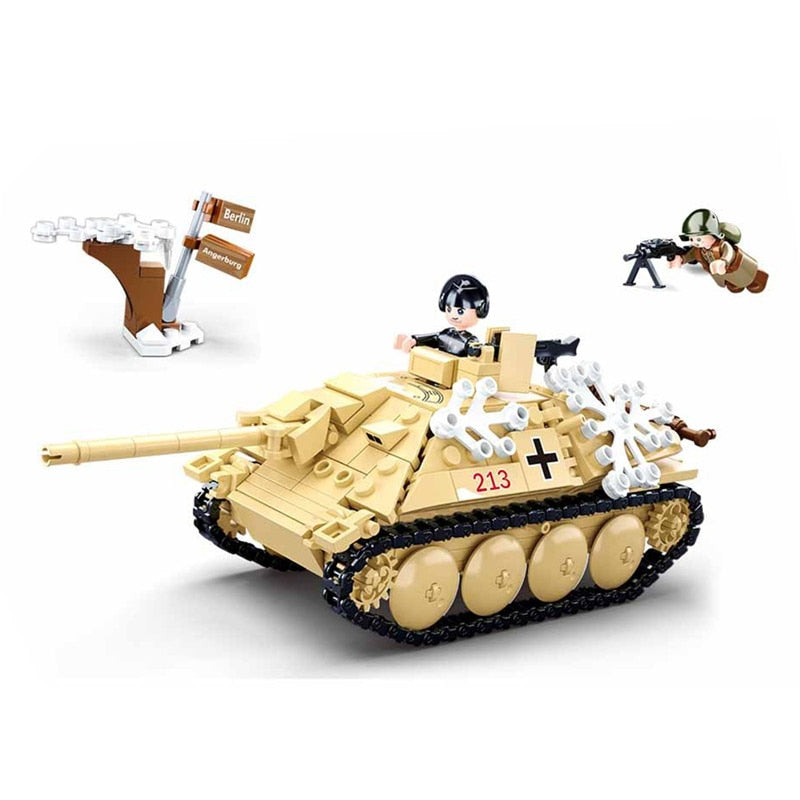 WW2 German T-38 Military Tank Brick Building Set 1
